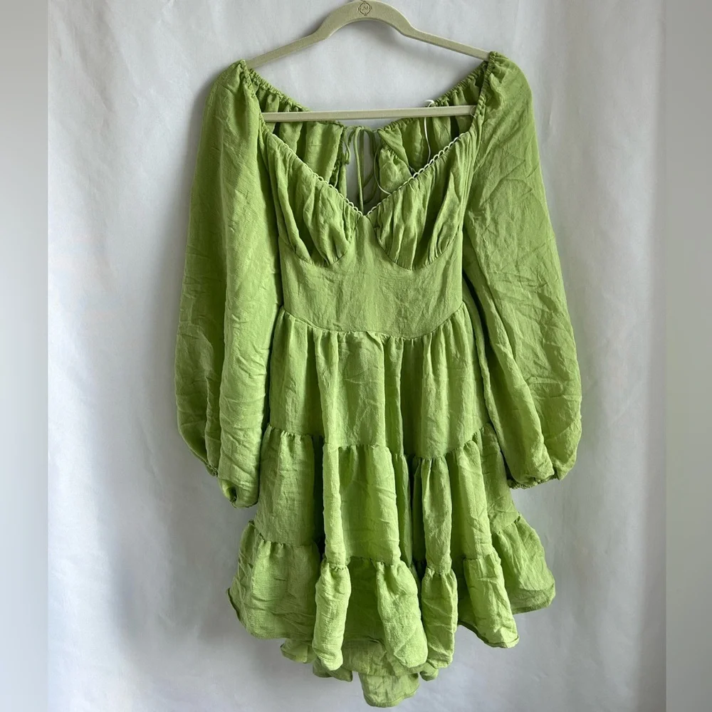 Princess Polly Light Green Sun Dress - Picture 7 of 7